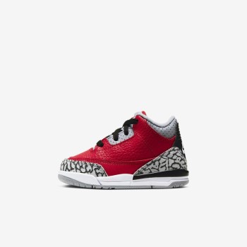 Nike Jordan 3 Retro SE - Babe Jordan Cipő - Piros/Szürke/Fekete/Piros